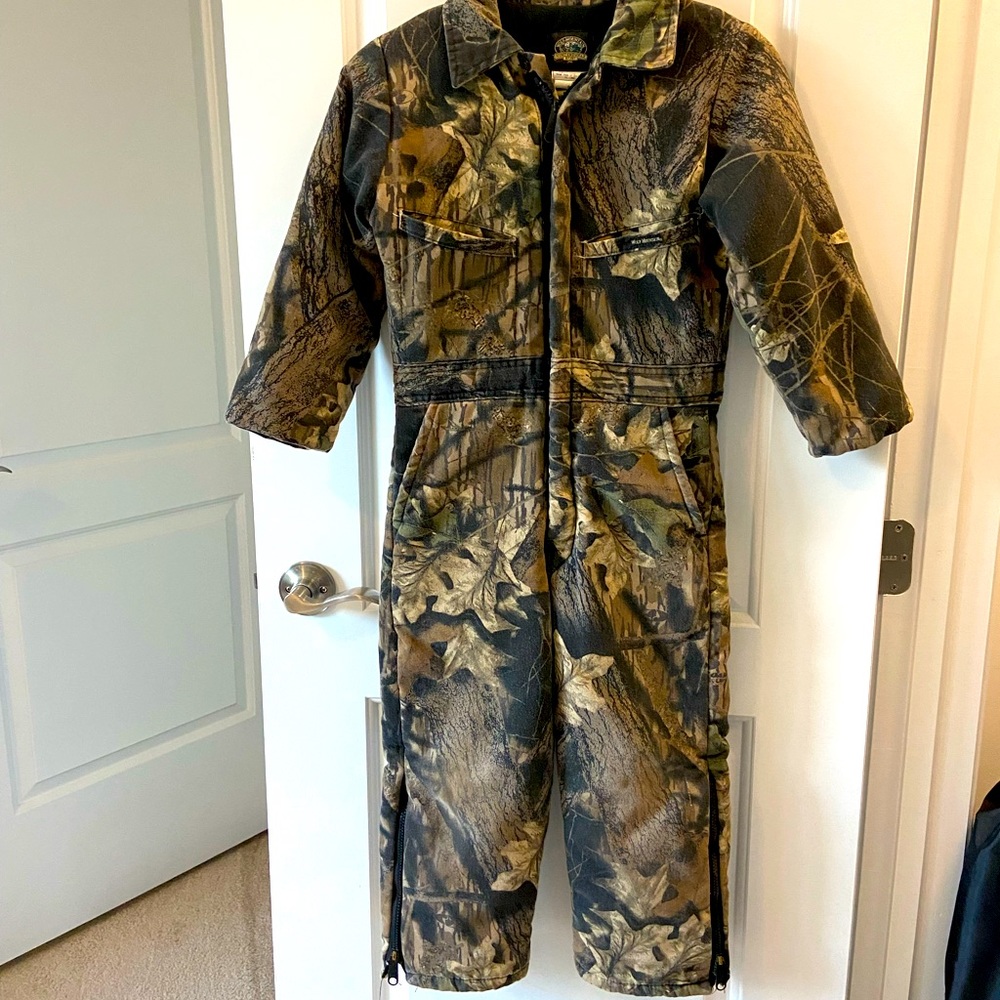 Wolf Mountain Youth Small Insulated Camo Full Body Suit